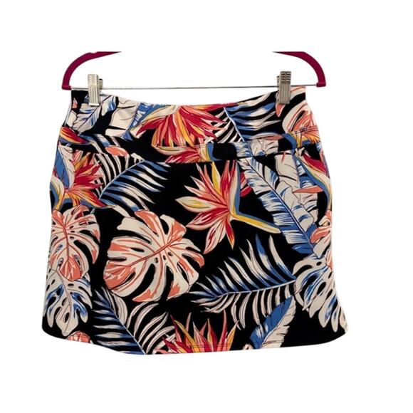 Tommy Bahama Golf Floral Skort Athletic Large Athleisure Botanical Tropical - Picture 6 of 7